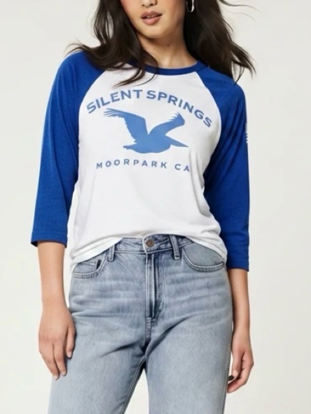 Next Level Apparel Silent Springs Moorpark California Raglan T-Shirt